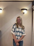 BG/BLU CROCHET TOP